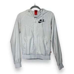 Vintage Nike The Windrunner White Hooded Lightweight‎ Jacket Women's S